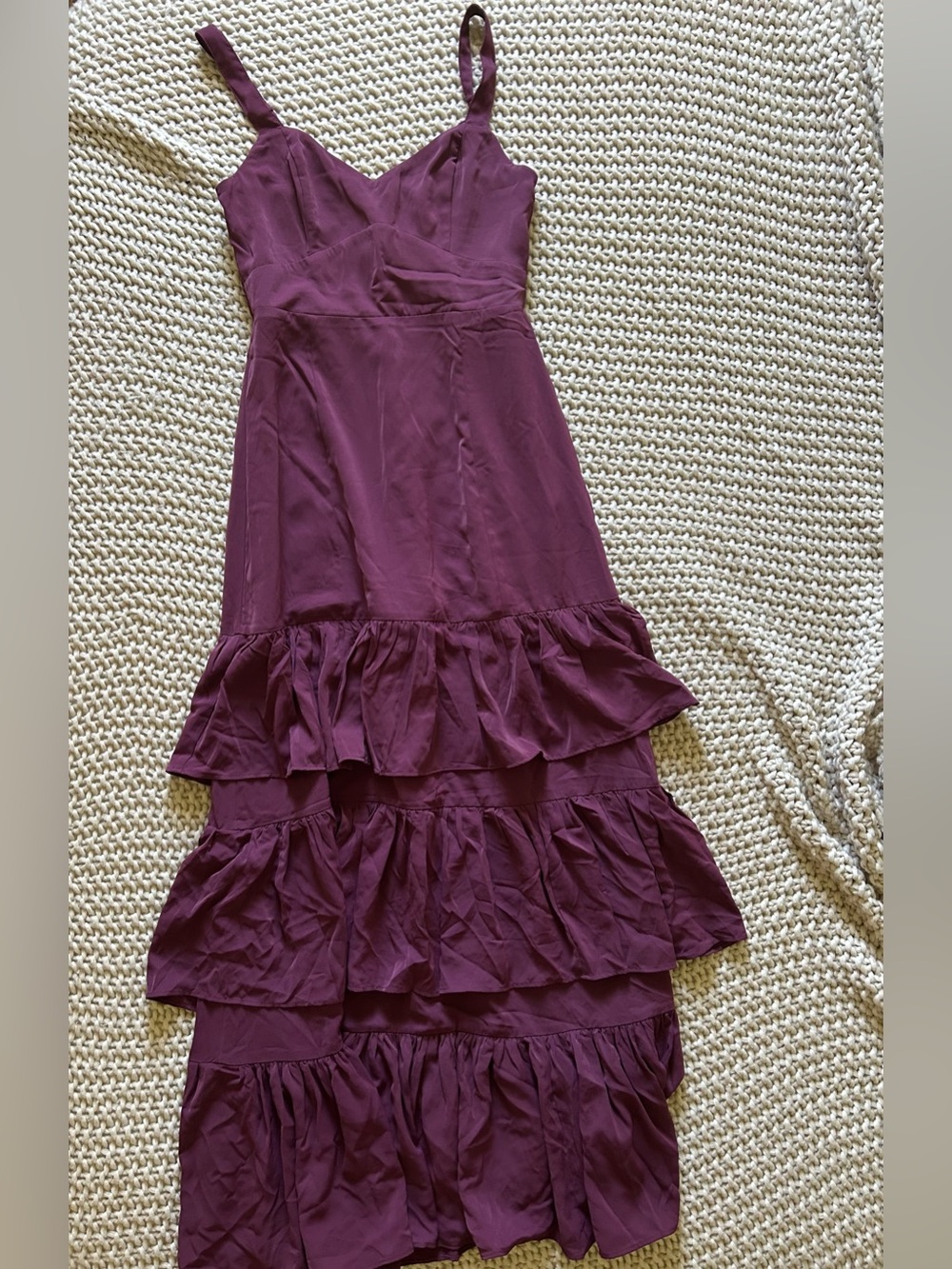 Purple Tiered Maxi Dress